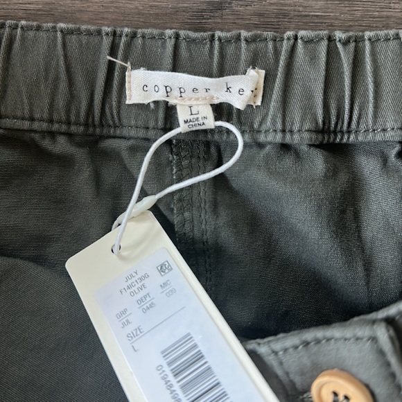 CopperKey/Dillards- olive green mini skirt - Picture 3 of 4